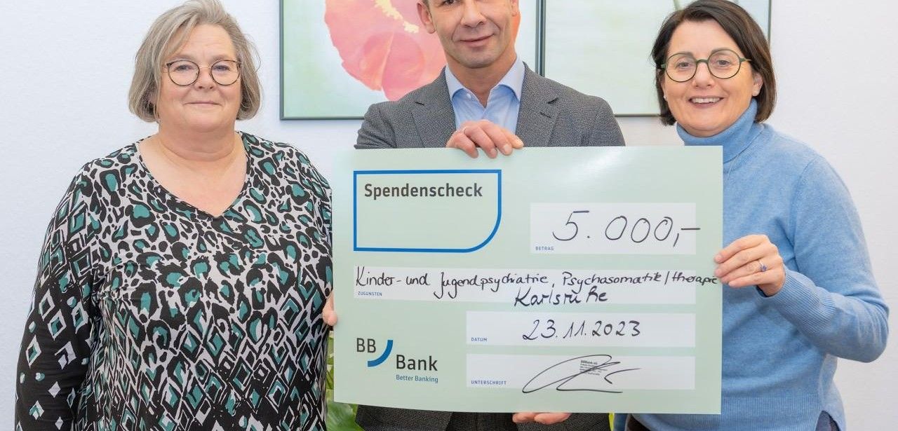 BBBank unterstützt Klinik mit großzügiger Spende von 5.000 (Foto: Städtisches Klinikum Karlsruhe GmbH)